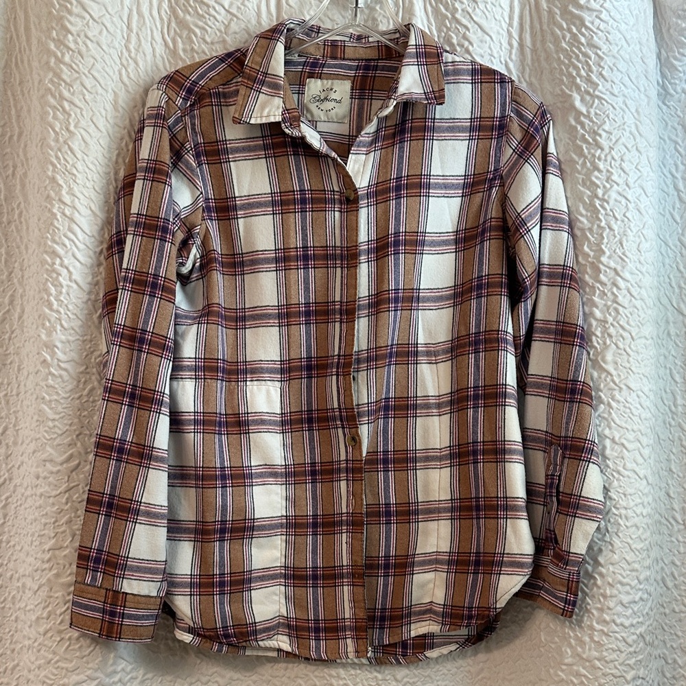 Plaid Button-Up Shirt